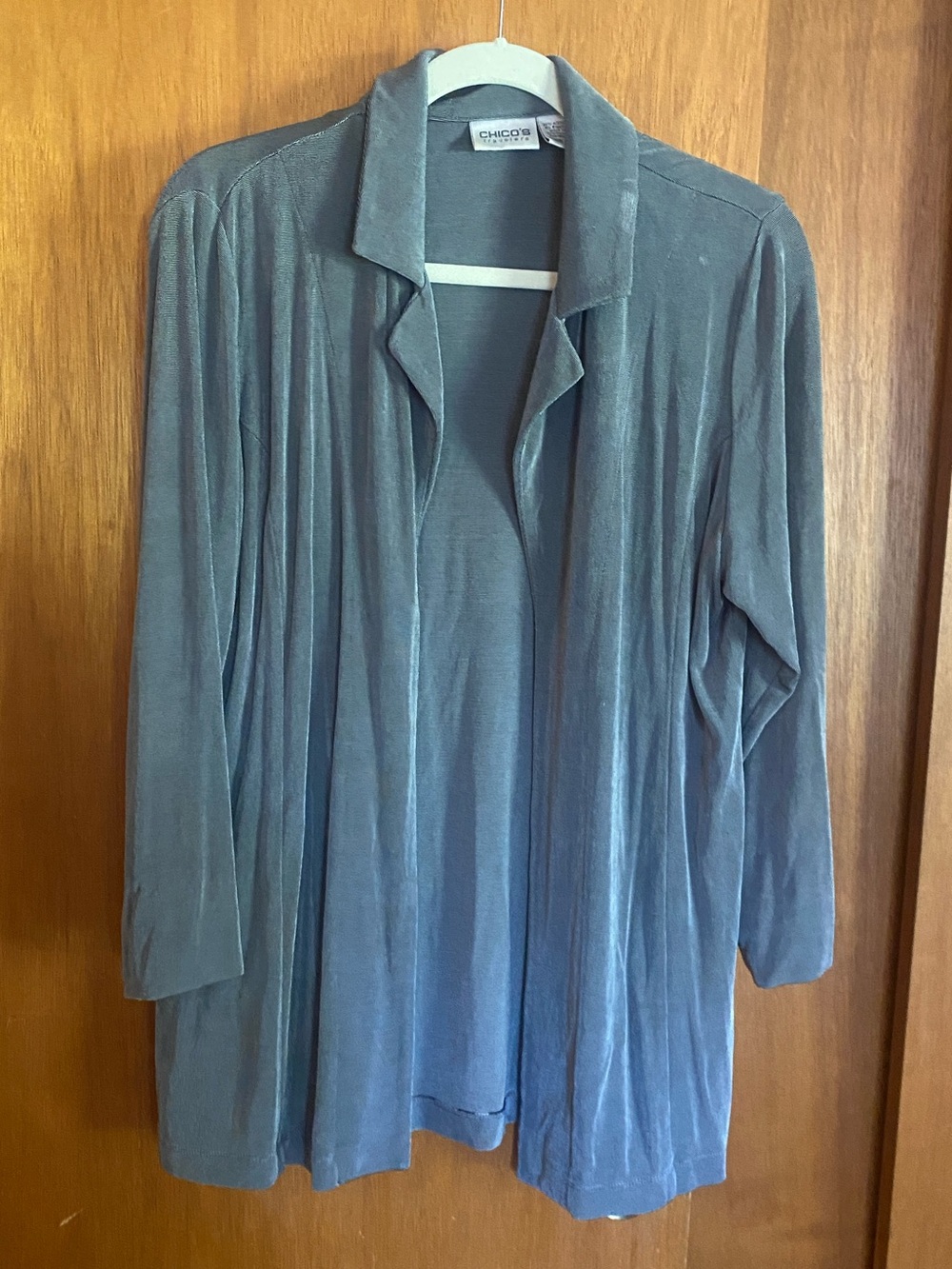Grey- Green Chico’s Cardigan
